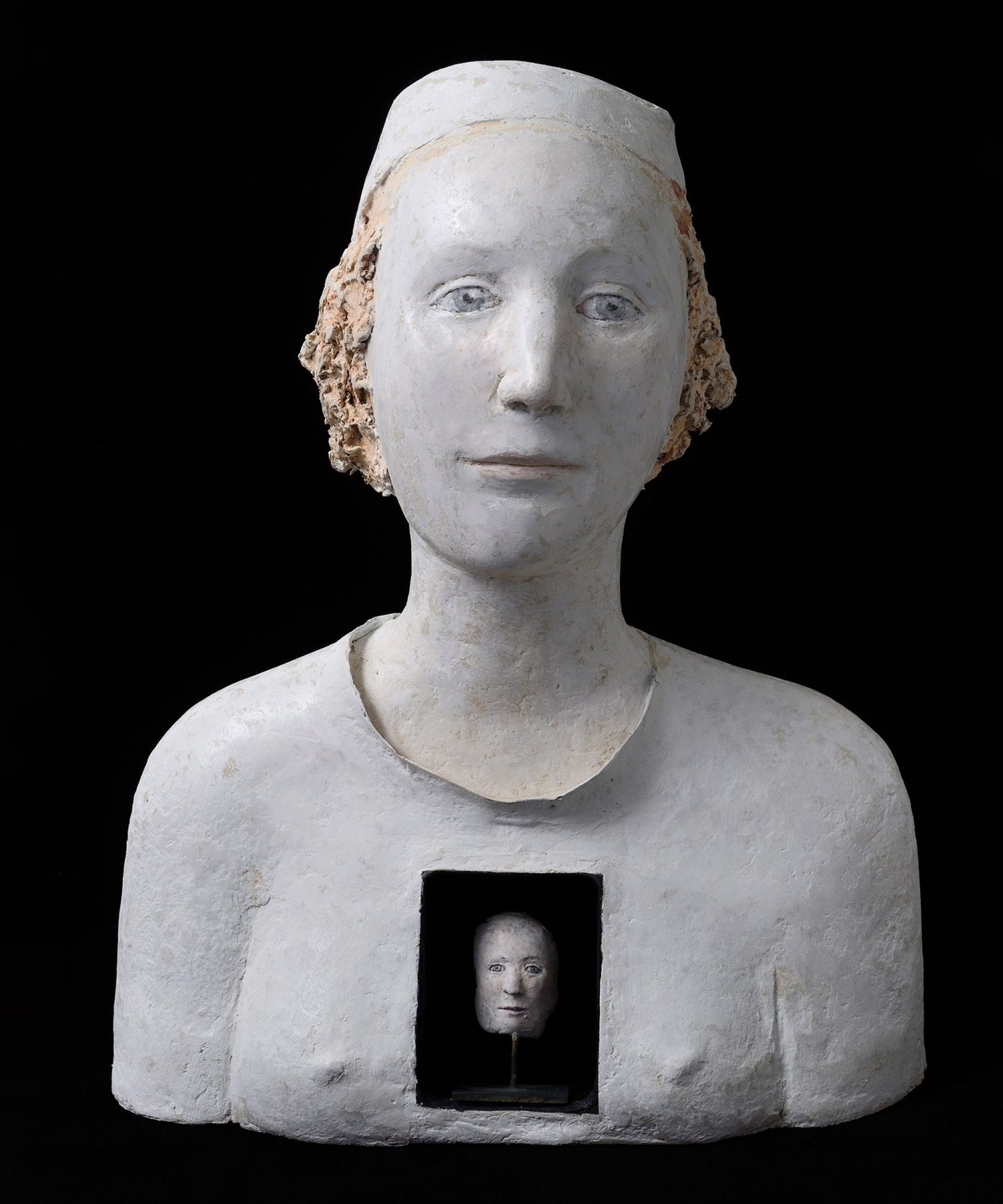 Buste Reliquaire Avec Tete D'homme