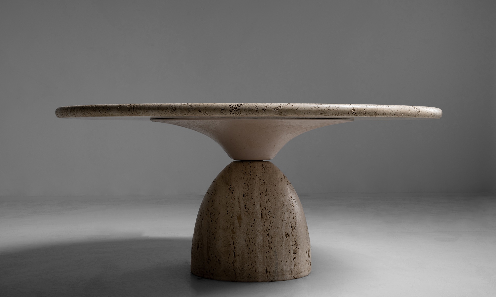 Travertine Coffee Table by Peter Draenert Obsolete