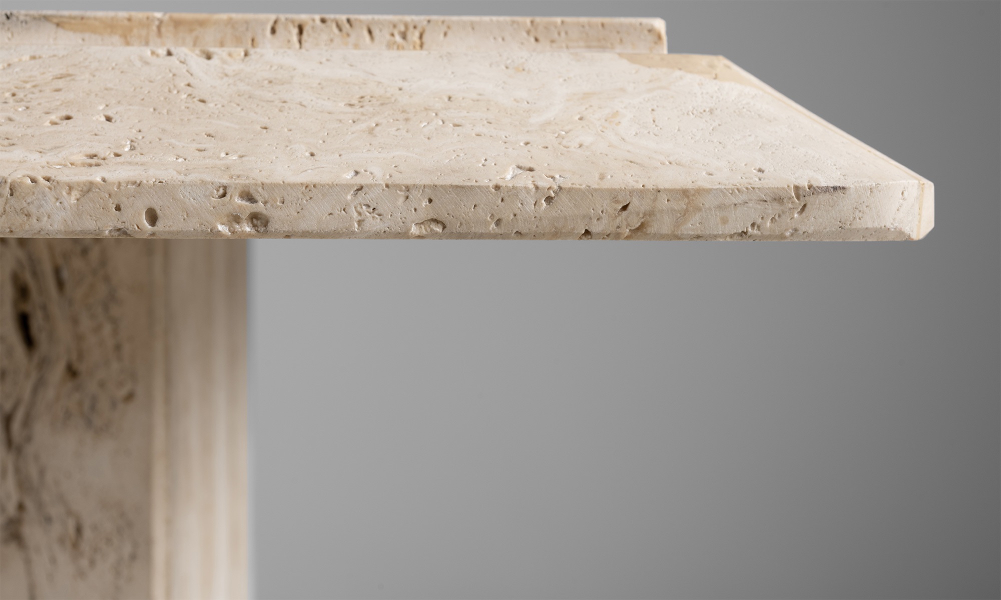 Travertine Side Table Obsolete