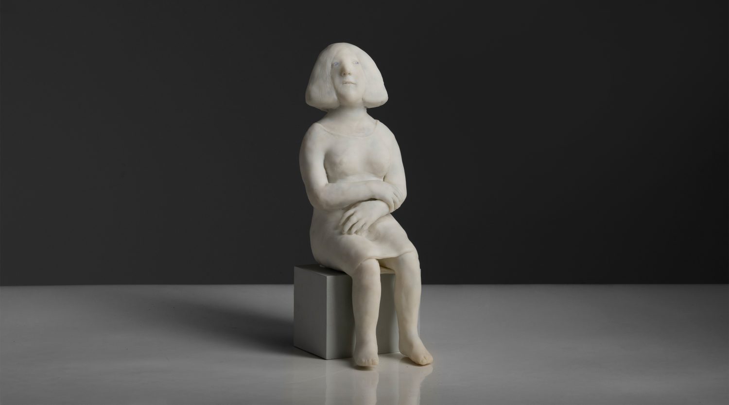 Sitting Resin Figure