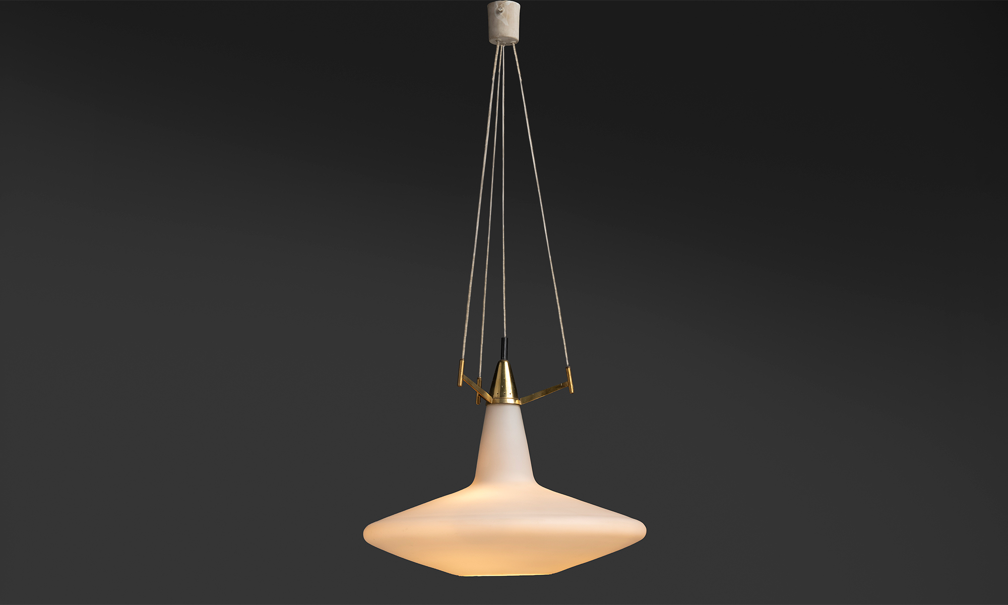 Opaline Glass Suspension Lamp